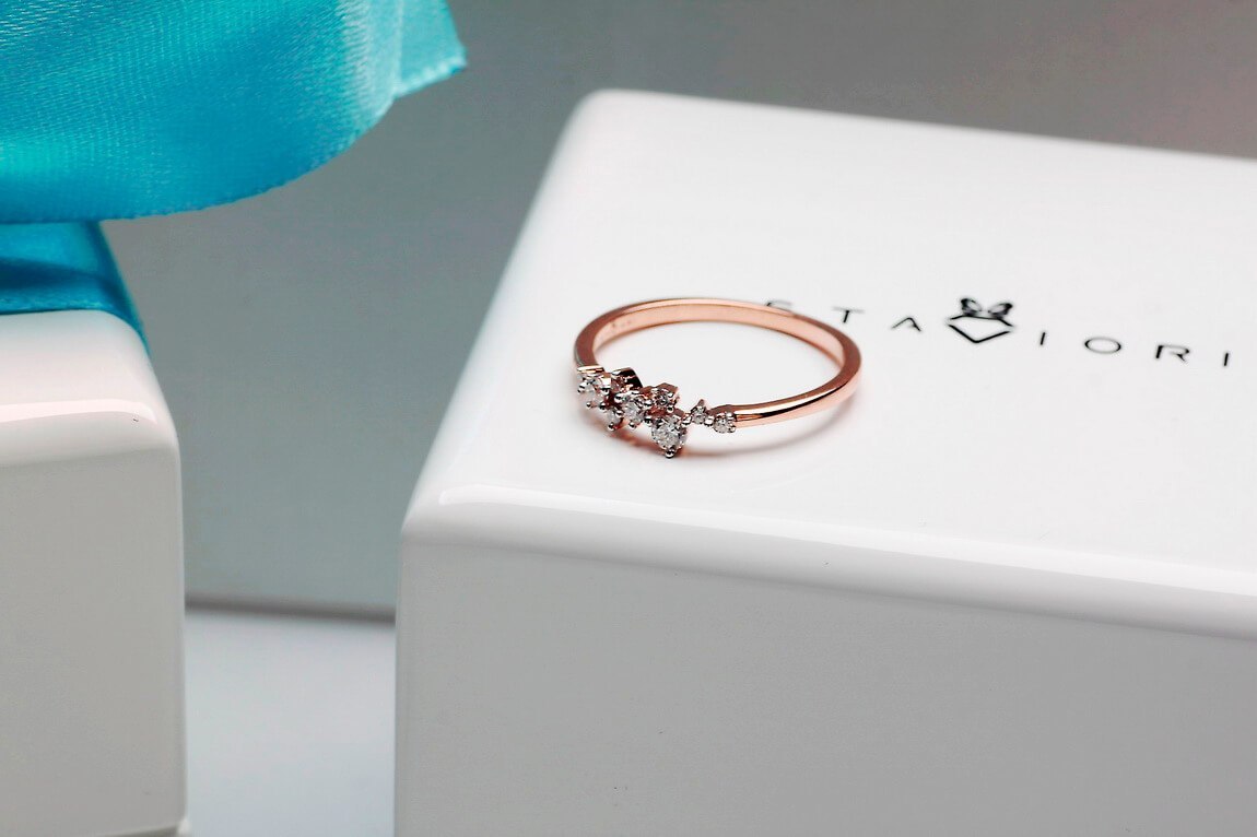 Emaga Złoty pierścionek PRD5400 - Diament